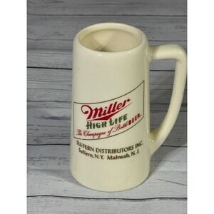 Vintage Miller High Life Beer Stein 1962 Bowling League Trophy Mug Suffern NY